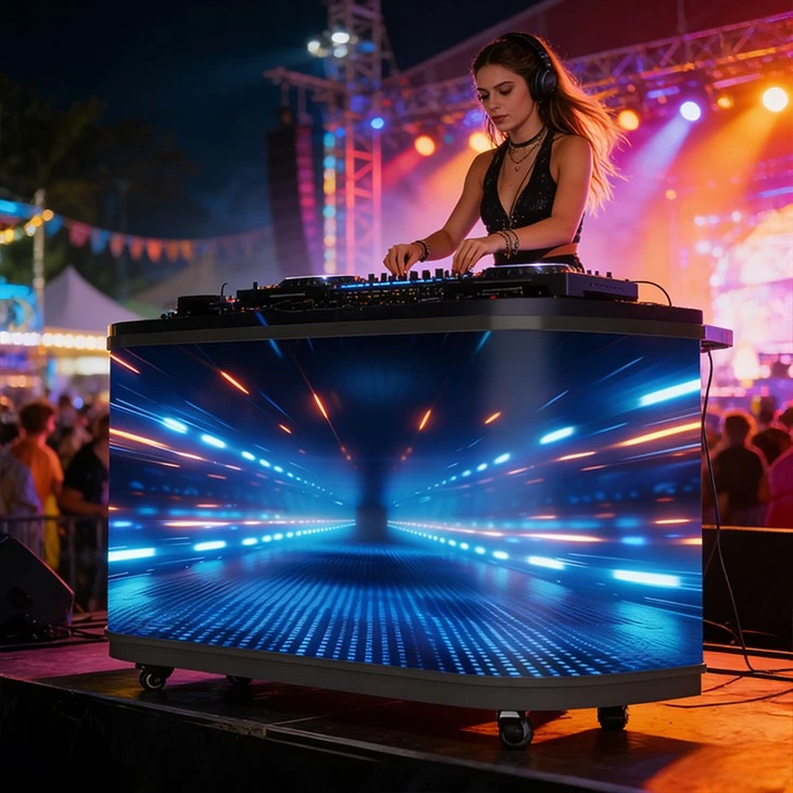 Paparan LED Booth DJ